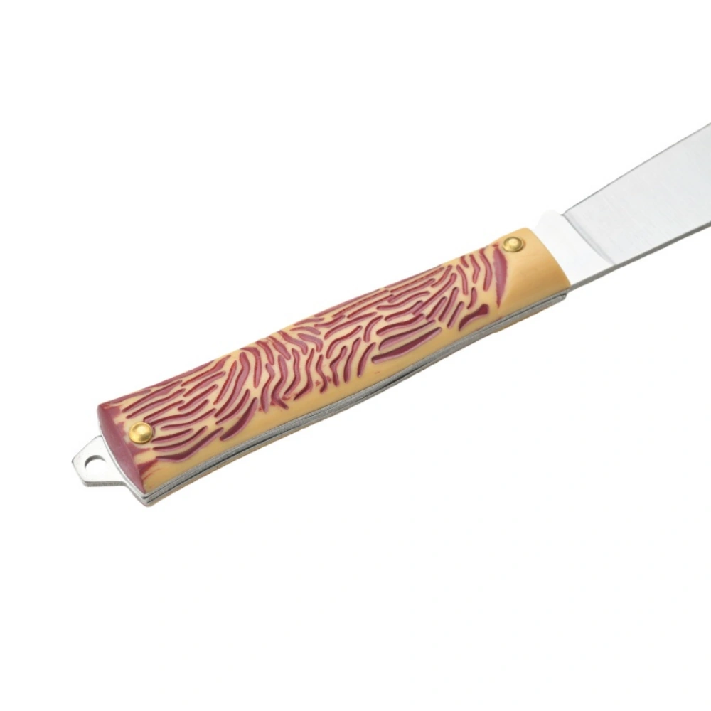 Outdoor survival knife with plastic handle, portable folding knife, stainless steel blade. - 图片 3