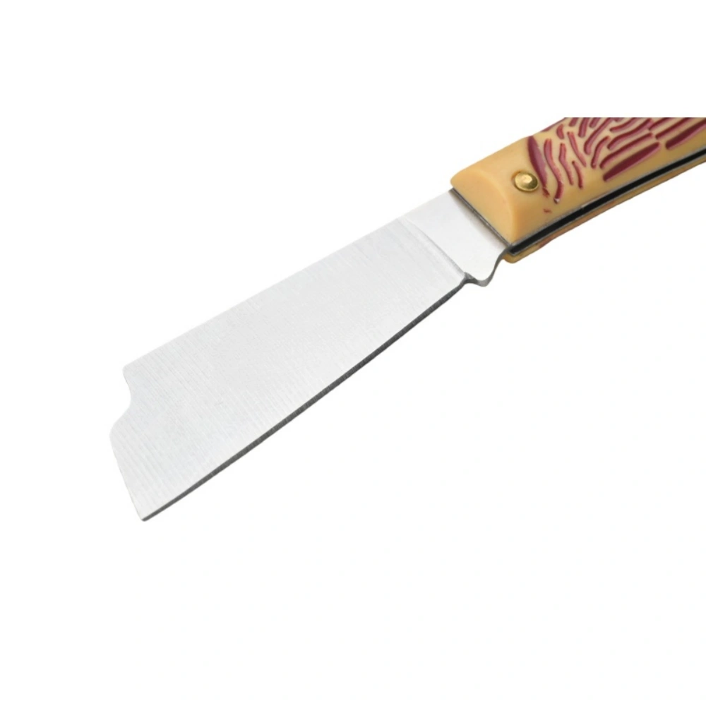 Outdoor survival knife with plastic handle, portable folding knife, stainless steel blade. - 图片 4