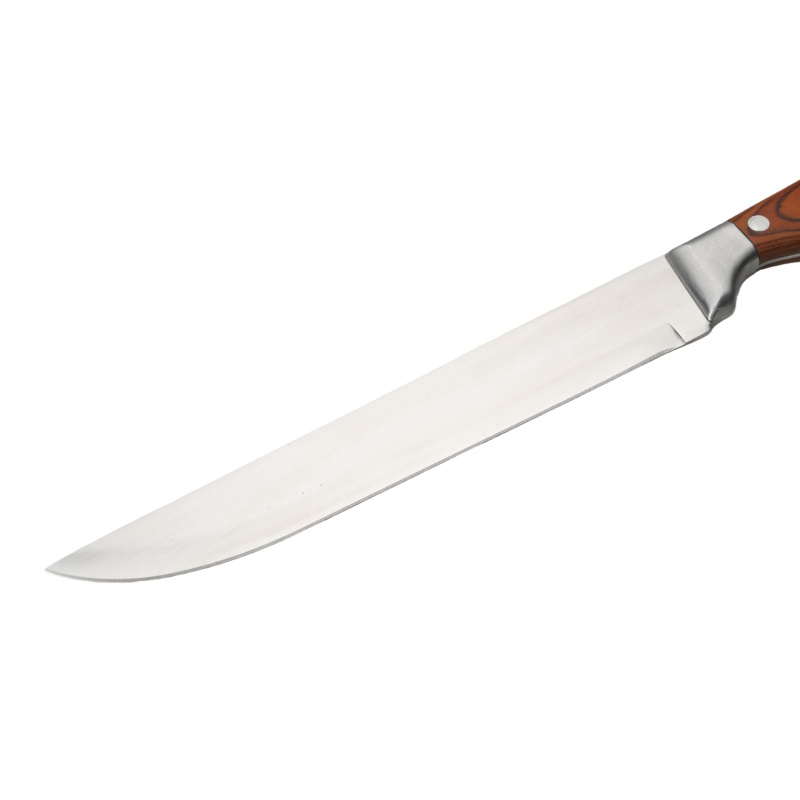 Stainless steel straight machete/barrel, outdoor hunting and survival knife with wooden handle - 图片 5