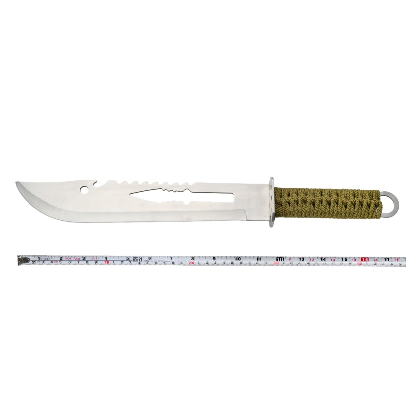 Practical outdoor rescue knife, survival hunting and camping knife, straight blade. - 图片 2