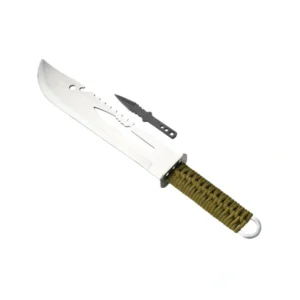 Multi-Purpose Outdoor Machete — The Ultimate All-Around Tool for Camping, Clearing Brush, and Cutting Includes a Bonus Small Fixed-Blade Knife for Personal Utility
