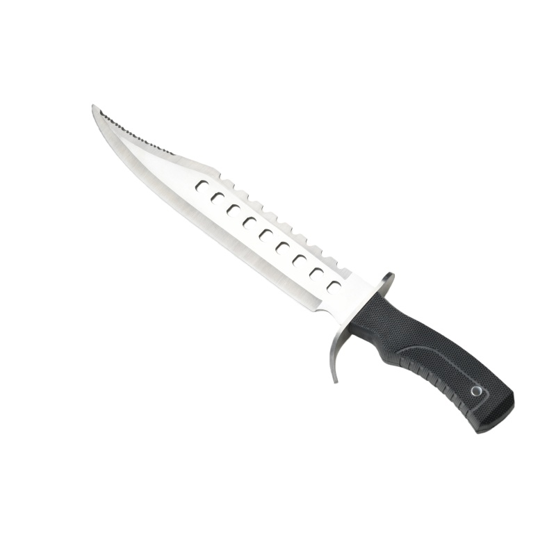 Practical outdoor rescue knife, survival hunting and camping knife, straight blade.