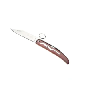 Hiking folding knife, fruit knife, portable folding pocket knife with keychain