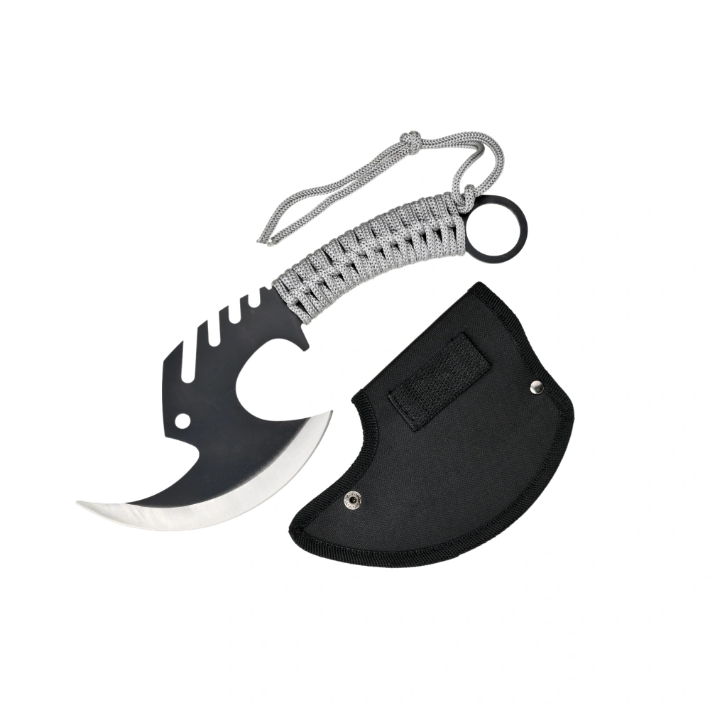Hollowed-out outdoor axe with rope handle - Image 3